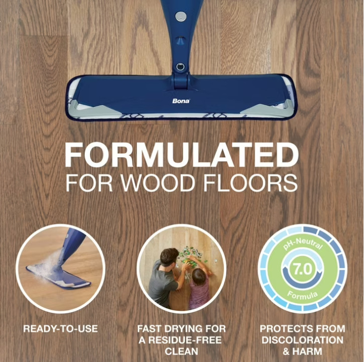Hardwood Floor Cleaner Refill – 128 fl oz 128 Fl Oz (Pack of 1),