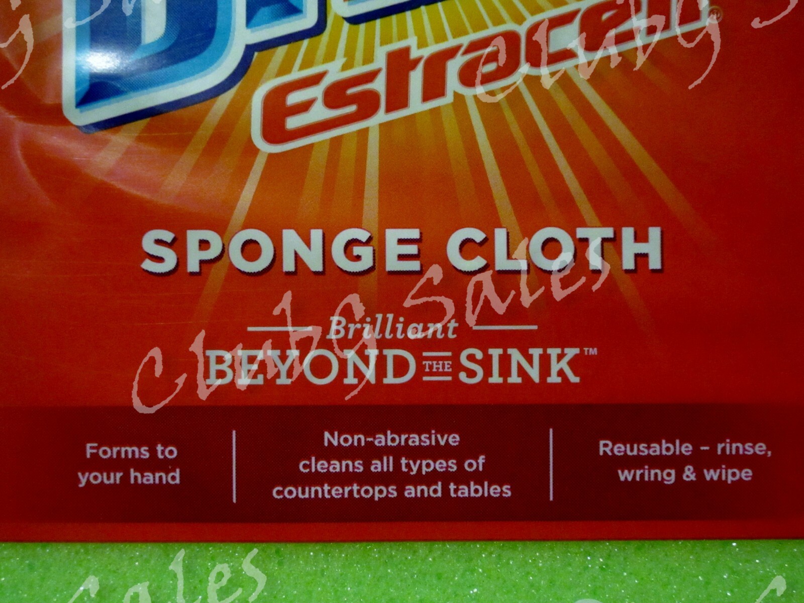 Lot of 5 Brillo Estracell Sponge Clean Cloth 6 Pack Reusable Non-Abrasive