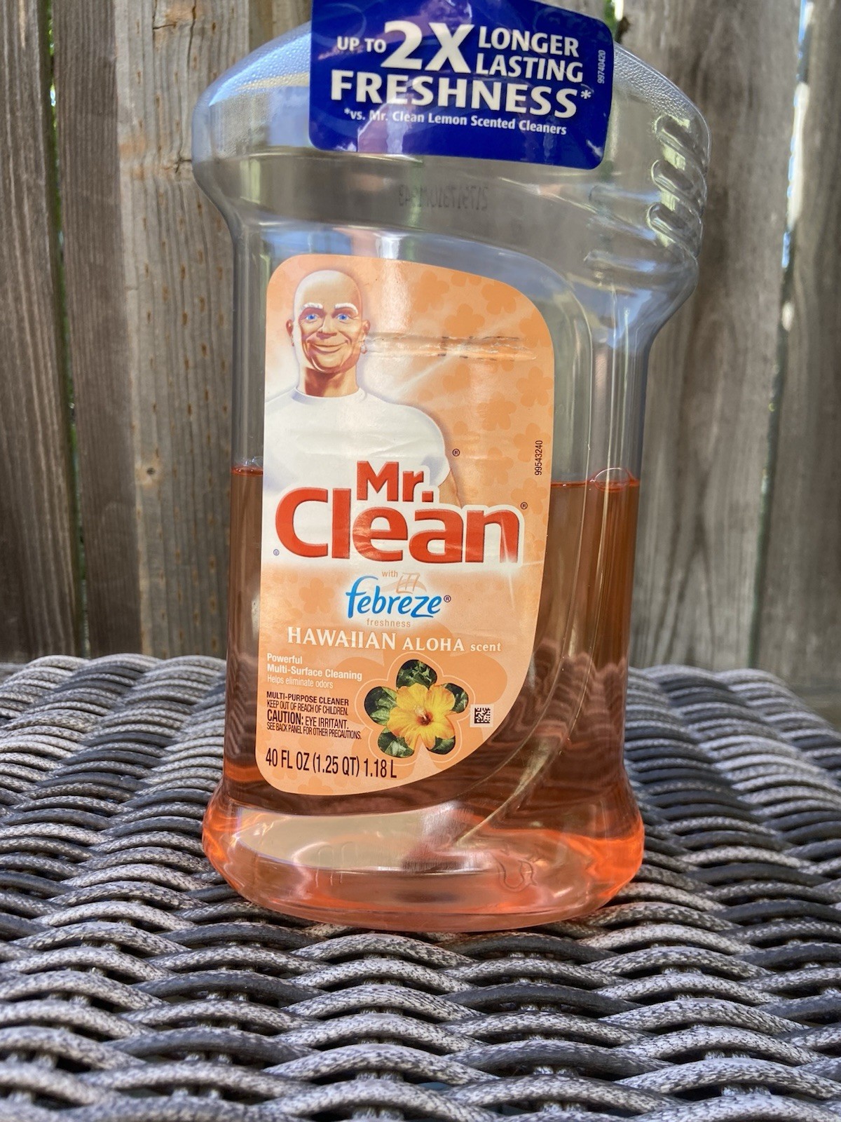 Mr. Clean Febreze Hawaiian Aloha Multi-Surface Cleaner 40oz Used
