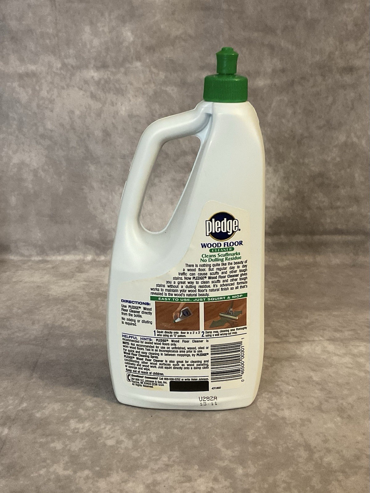 VINTAGE PLEDGE WOOD FLOOR CLEANER 32 FL OZ SC JOHNSON 1998