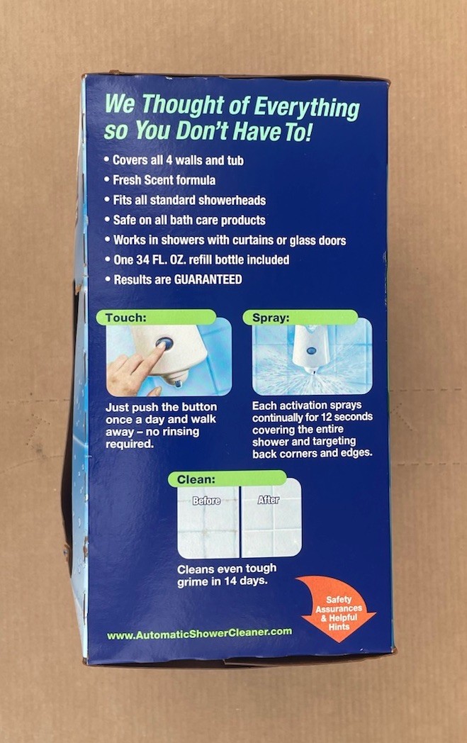 SEE BOX NEW Scrubbing Bubbles Automatic Shower Cleaner Dual Sprayer Starter Kit