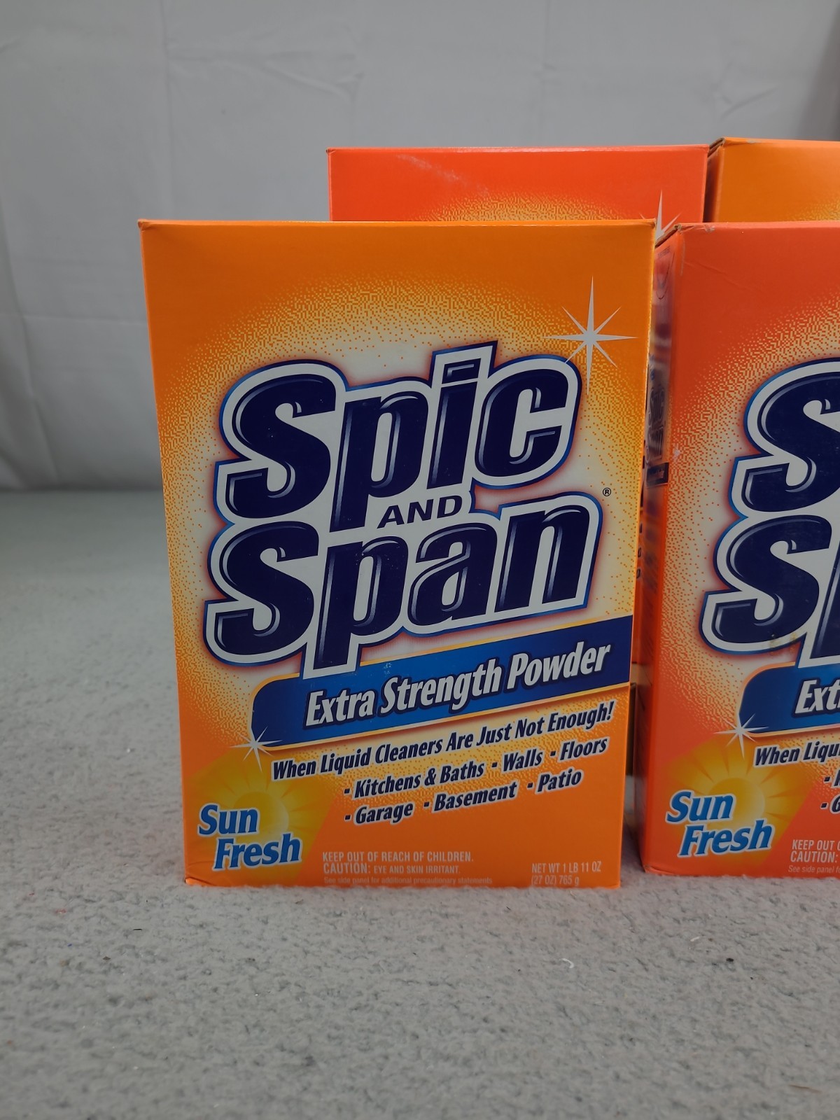4x Spic and Span Extra Strength Powder Sun Fresh 27 oz …