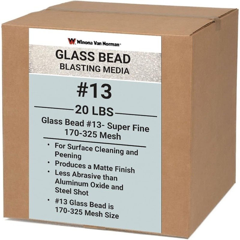 Glass Grit 13 Very Fine Metal Polishing Deburring Surface Preparation Cleaning