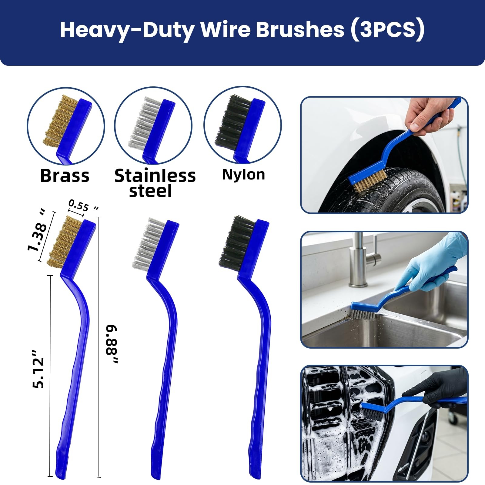 37PCS Car Detailing Kit Car Wash Brush Set Interior Exterior Cleaning Tools