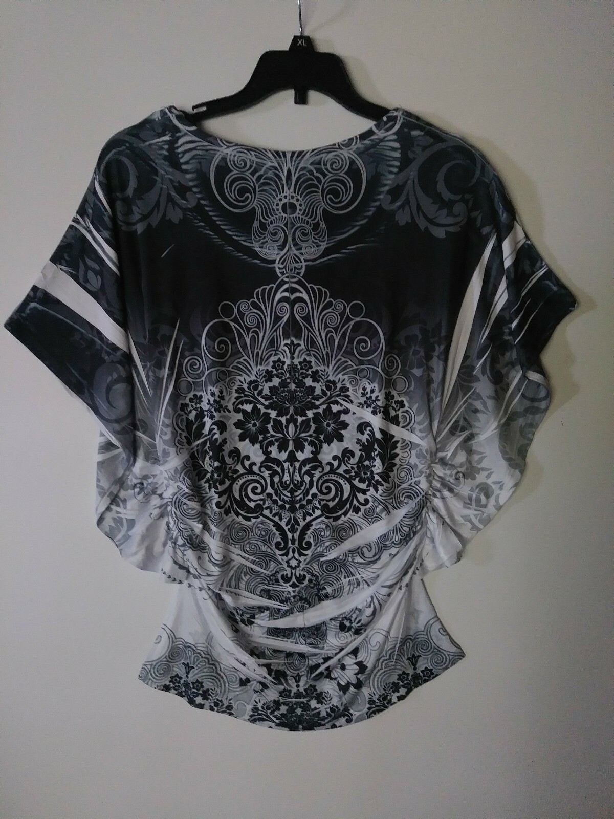 FASIS BY CALIFORNIA BLUE TOP STRETCH BLING GRAY SIZE SMALL NWT RETAIL $25.50 VGC