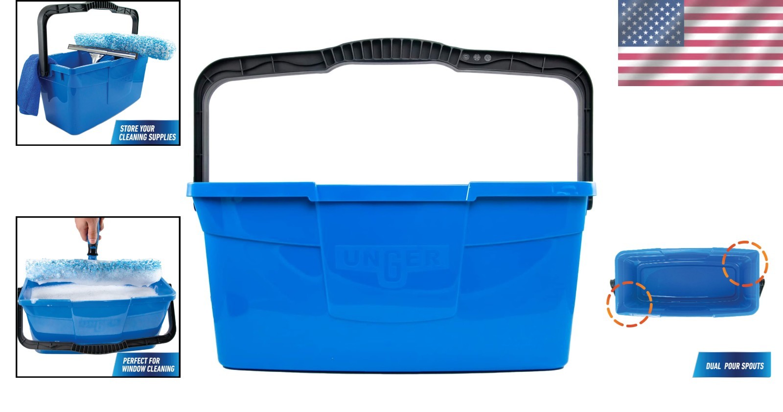 Versatile 3 Gallon Household Cleaning Bucket – Easy Mobility & Comfort Grip
