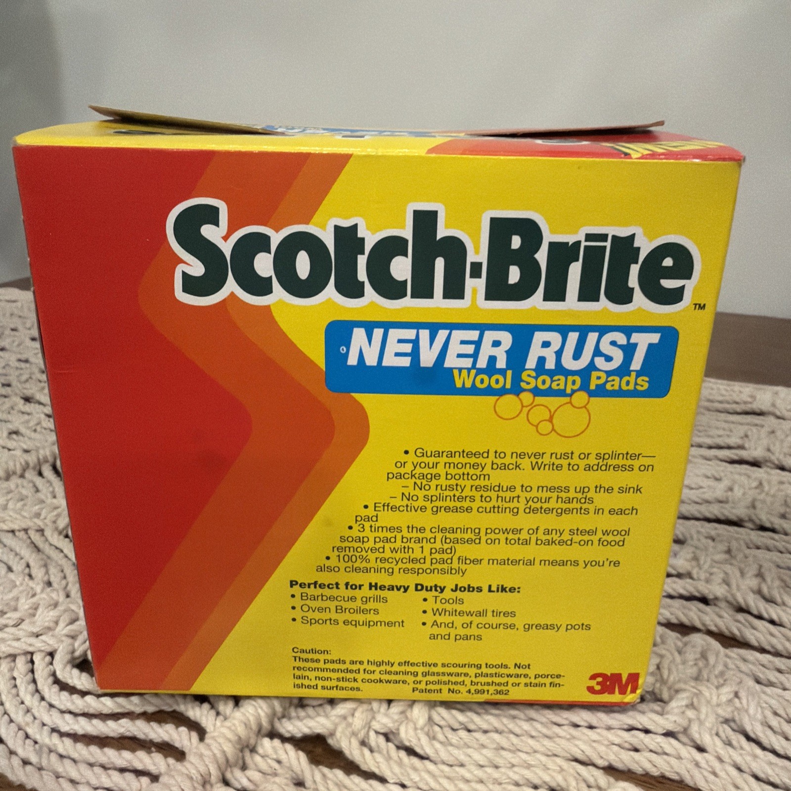 Scotch-Brite Wool Soap Pads 5 Pack Never Rust Scrubbing Movie TV Prop 1992