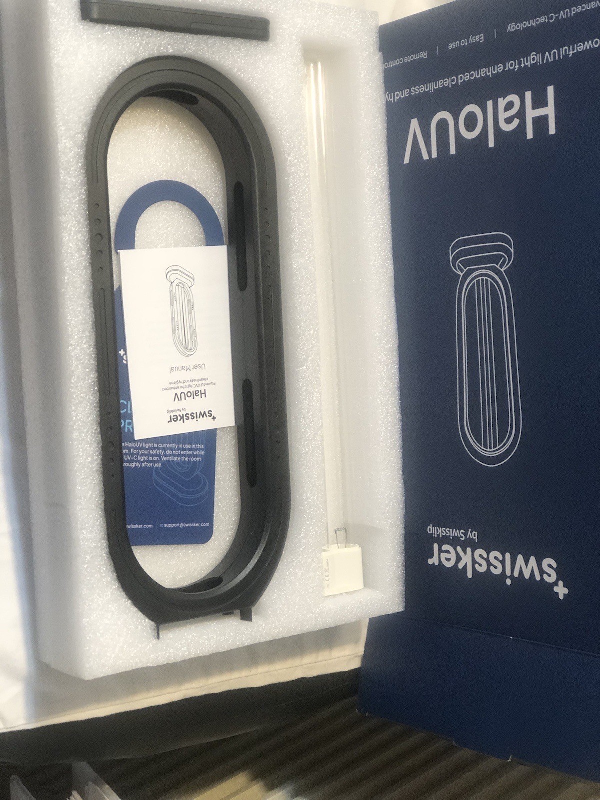 HaloUV Swissker by Swissklip Home Disinfection Device 4 PARTS NewOpenBox