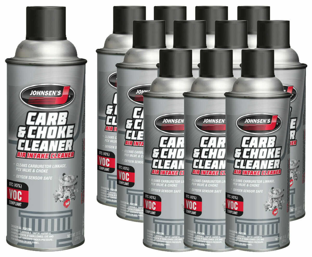 Johnsen’s 4641 VOC Compliant Carburetor Cleaner Spray – 10 oz. 10 Ounce 12 PACK