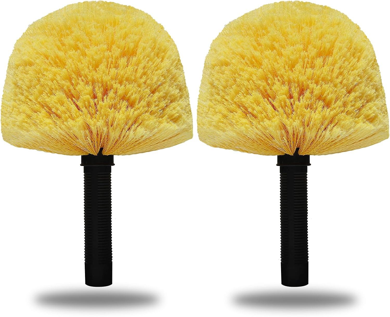 Cobweb Duster Brush Head 2pk Twist On Indoor Outdoor Spider Web Cleaning Tool