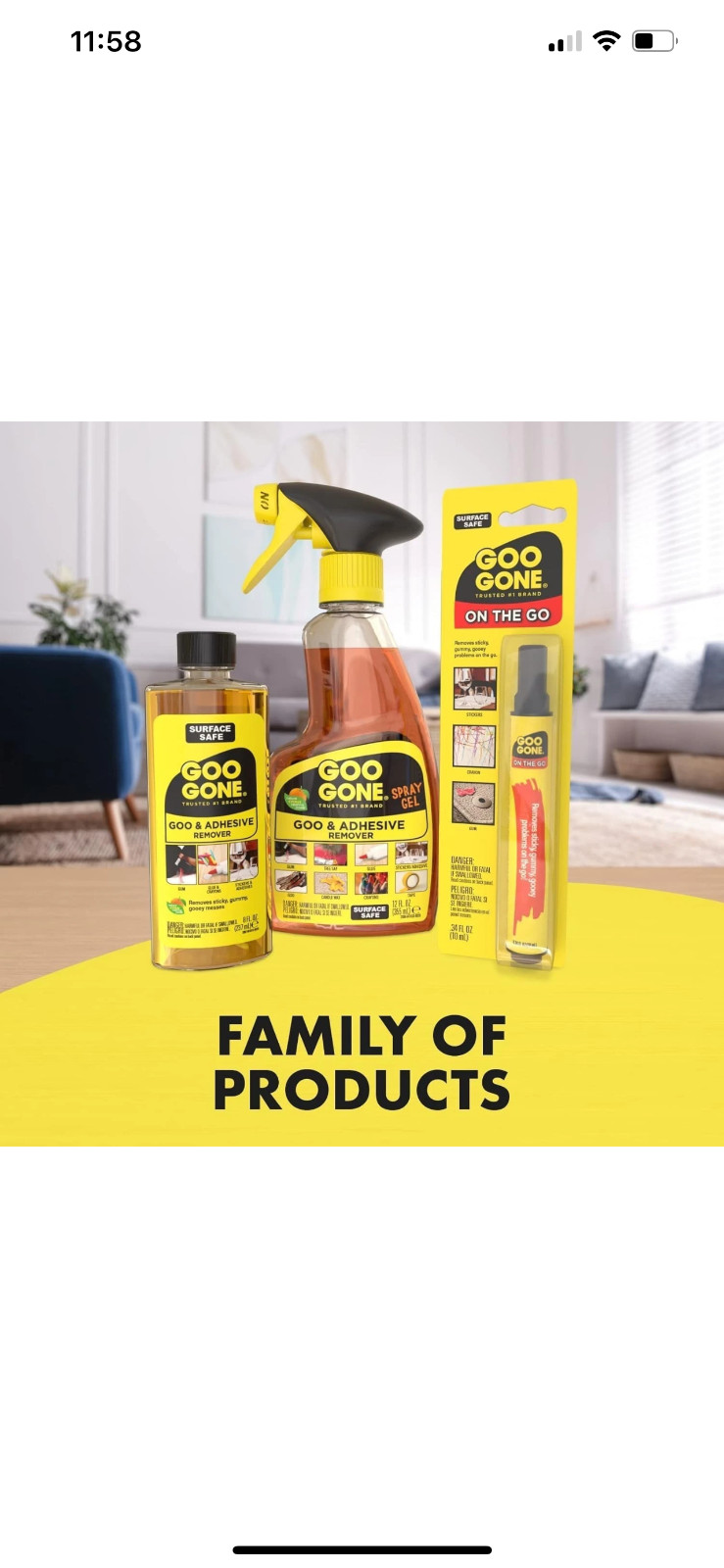 Goo Gone Original Spray Gel – 12 fl. oz