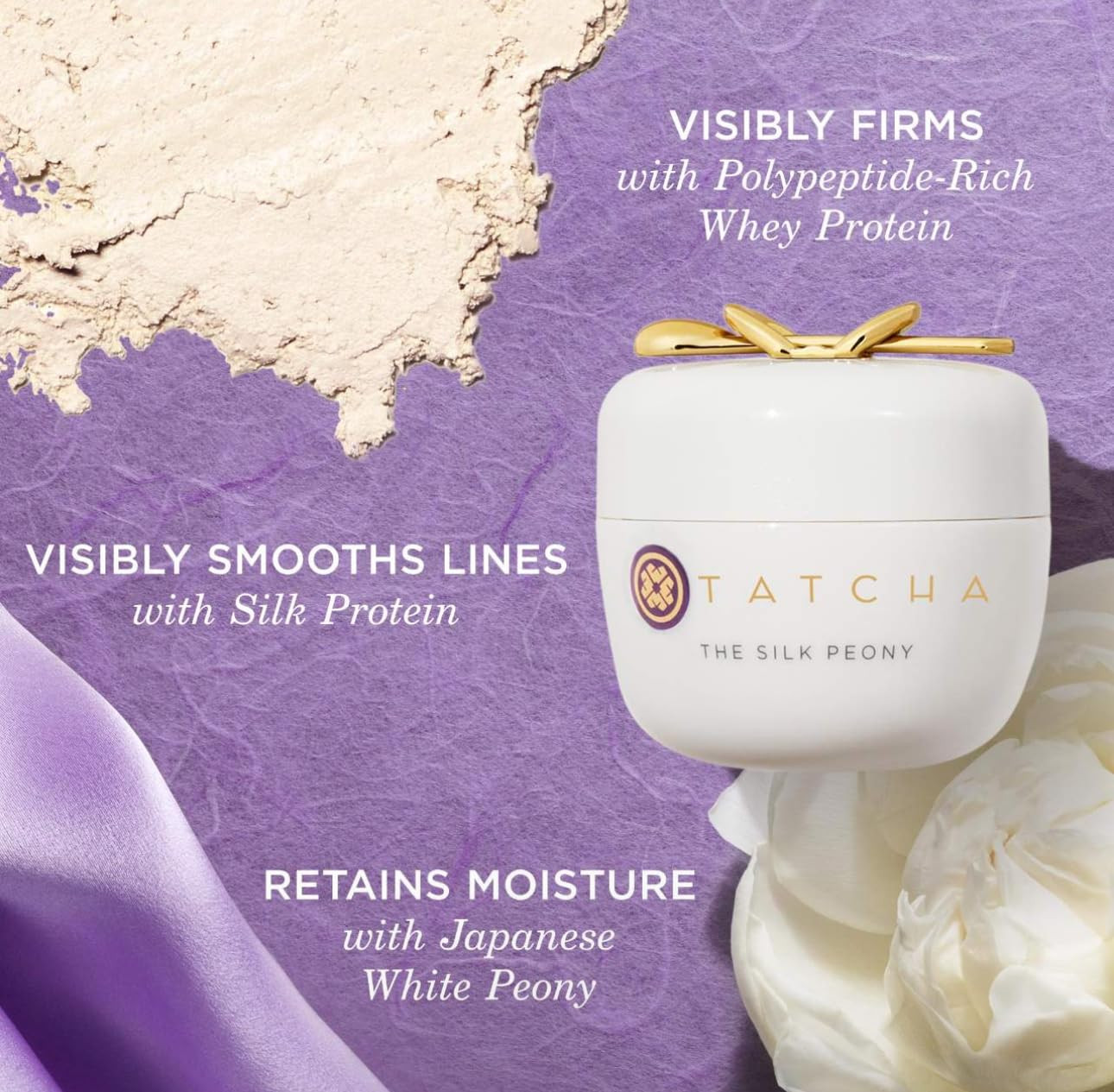 TATCHA The Silk Peony Melting Under Eye Cream | Hydration with Line-Smoothing Ey