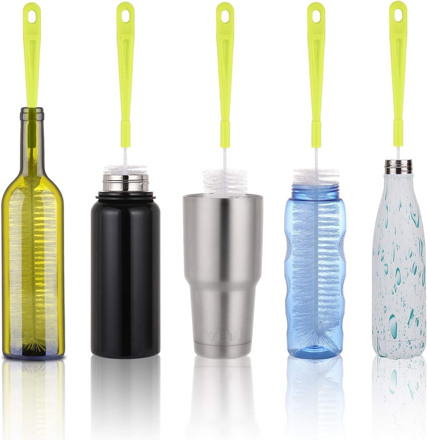 Bottle Cleaning Brush Set – Long Handle Bottle Cleaner for Washing Narrow Neck