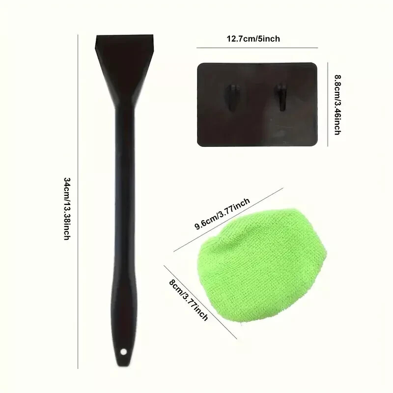 2 Pack Window, Windshield, Mirror, Screen Cleaning Tool Microfiber Glass Brush
