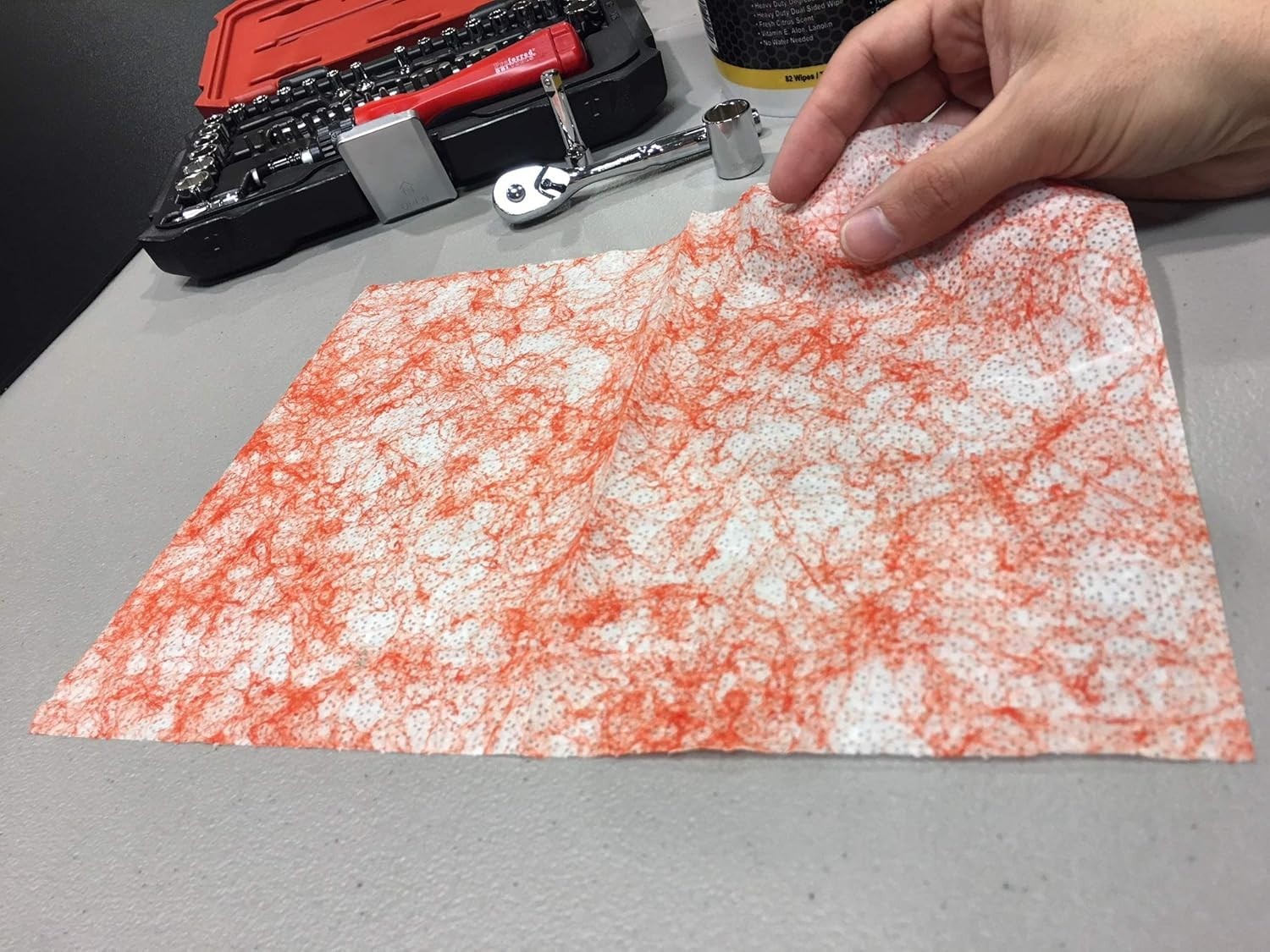 Proferred T99001 Hand and Tool Wipes Heavy Duty Degreasing – Waterless