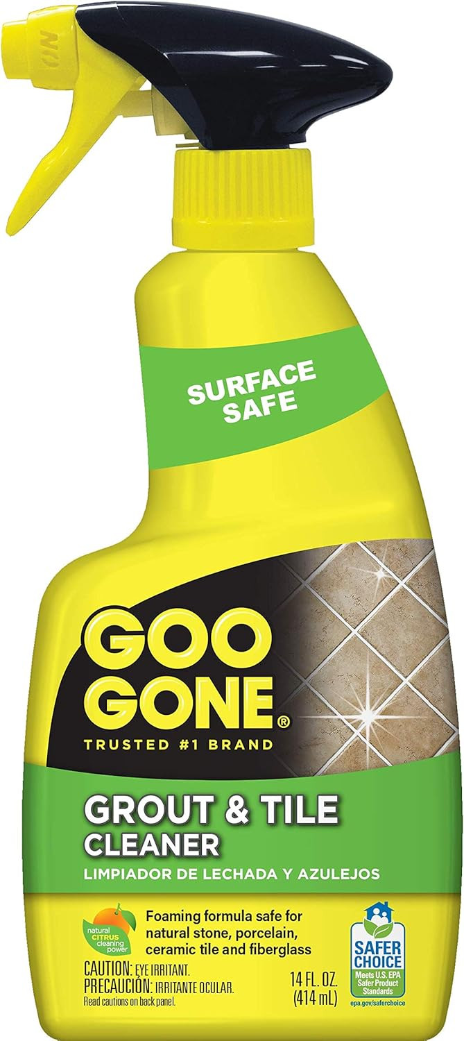 Goo Gone Grout and Tile Cleaner 14 Fl Oz Removes Stains Dirt Soap Scum