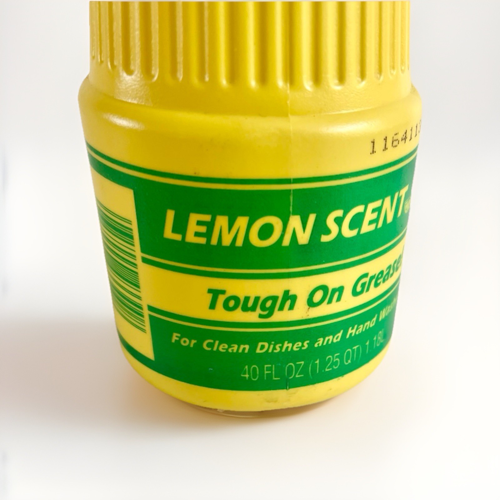 NEW Crystal White Octagon Liquid Detergent 40 Oz Lemon Scent PROP Vintage