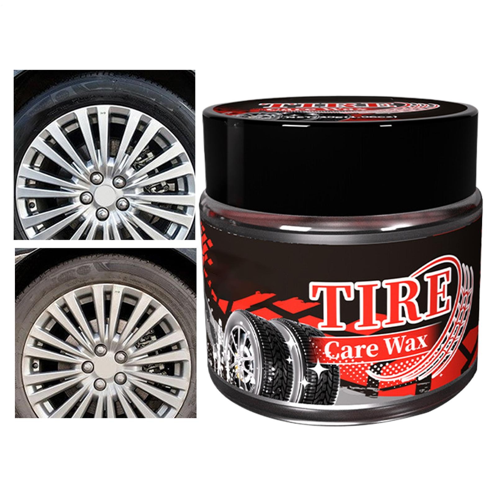 Tire Wax Long Lasting Car Rim Cleaner 30g Polishing Car Detailing Rim