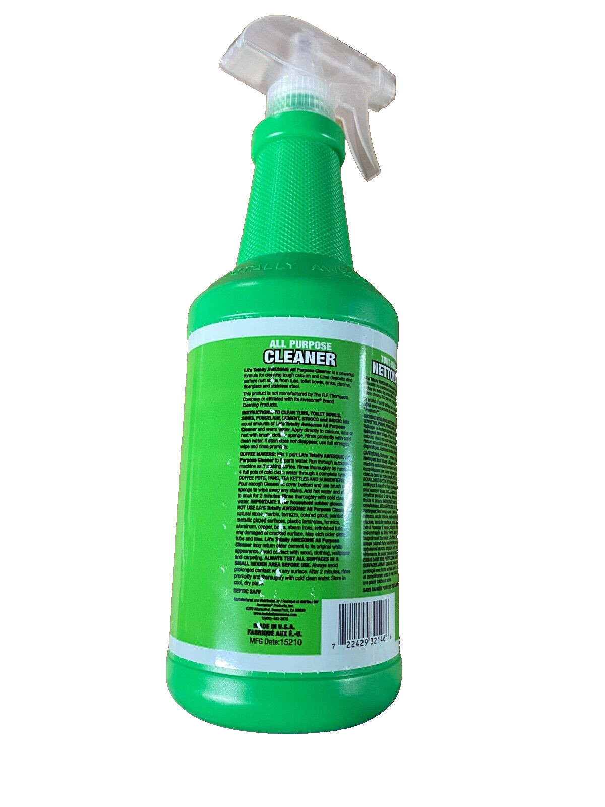 LA’s Totally Awesome All Purpose Cleaner- 32oz Cleans Rust, Lime & Calcium – NEW