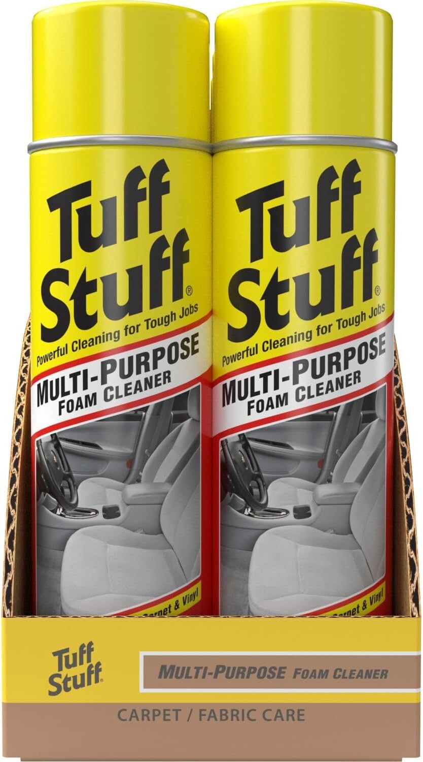 Tuff Stuff Multi-Purpose Foam Cleaner – 22 Oz – Car Interior, Furniture, Carpet