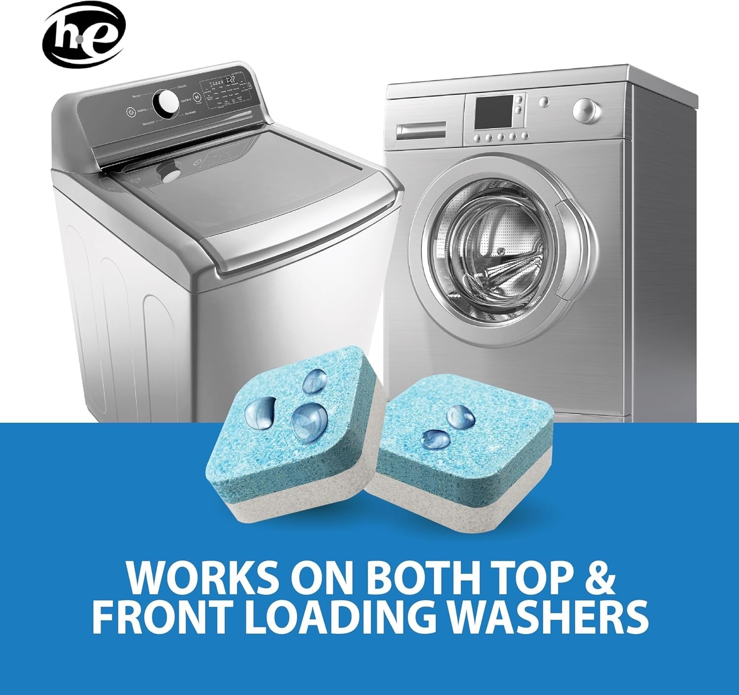 Enzyme-Activated Washing Machine Cleaner Tablets – 12 Unscented Supply