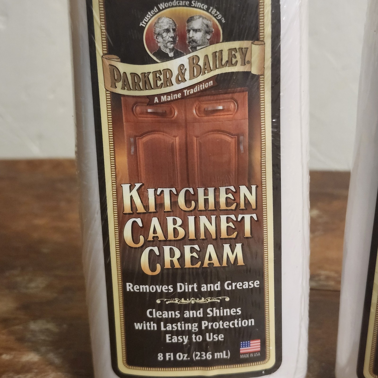 LOT OF 2 New PARKER & BAILEY KITCHEN CABINET CREAM 8OZ BOTTLES USA MADE