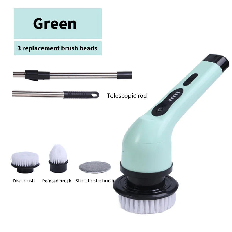 9 in 1 Electric Scrubber For Cleaning With Electric Spin