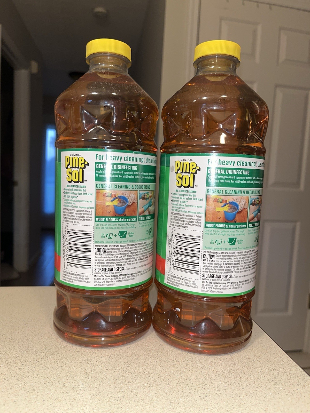 2 Pine Sol ORIGINAL Formula w/ PINE OIL Glycolic Acid Multi Cleaner 48 Oz