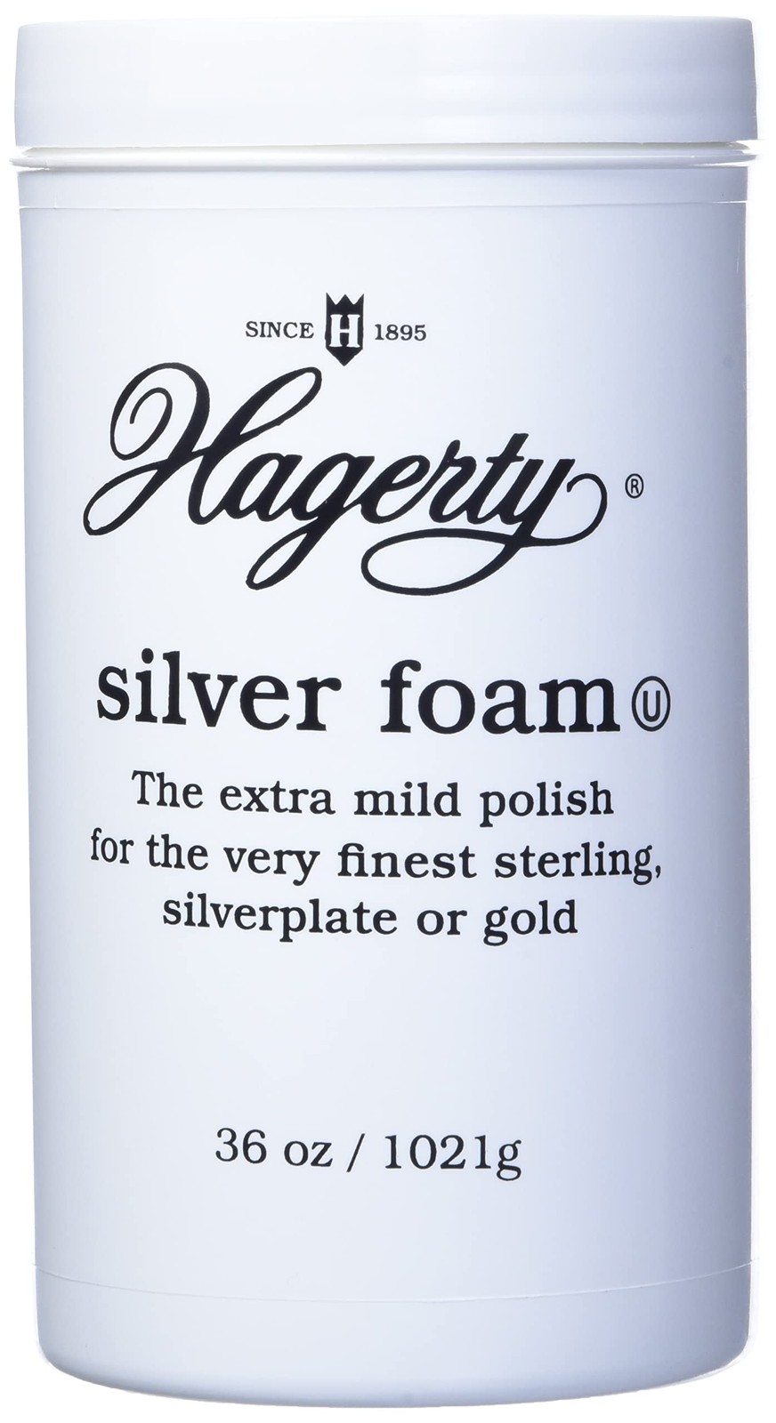 Hagerty Silver Foam Mild Silver Polish, Gently Removes Tarnish from Sterling,