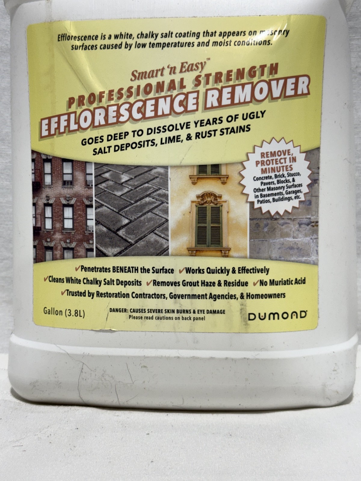 Dumond 0910 Smart ’N Easy Efflorescence Remover 1 Gallon Professional Cleaner