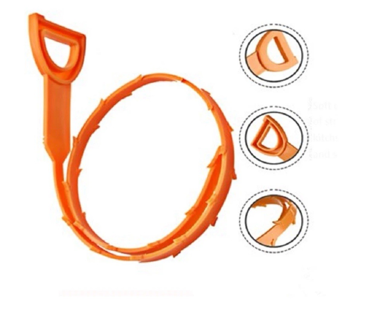 6 Pcs 25″ Hair Drain Cleaner Tool – Snake Clog Remover for Sink, Tub & Shower