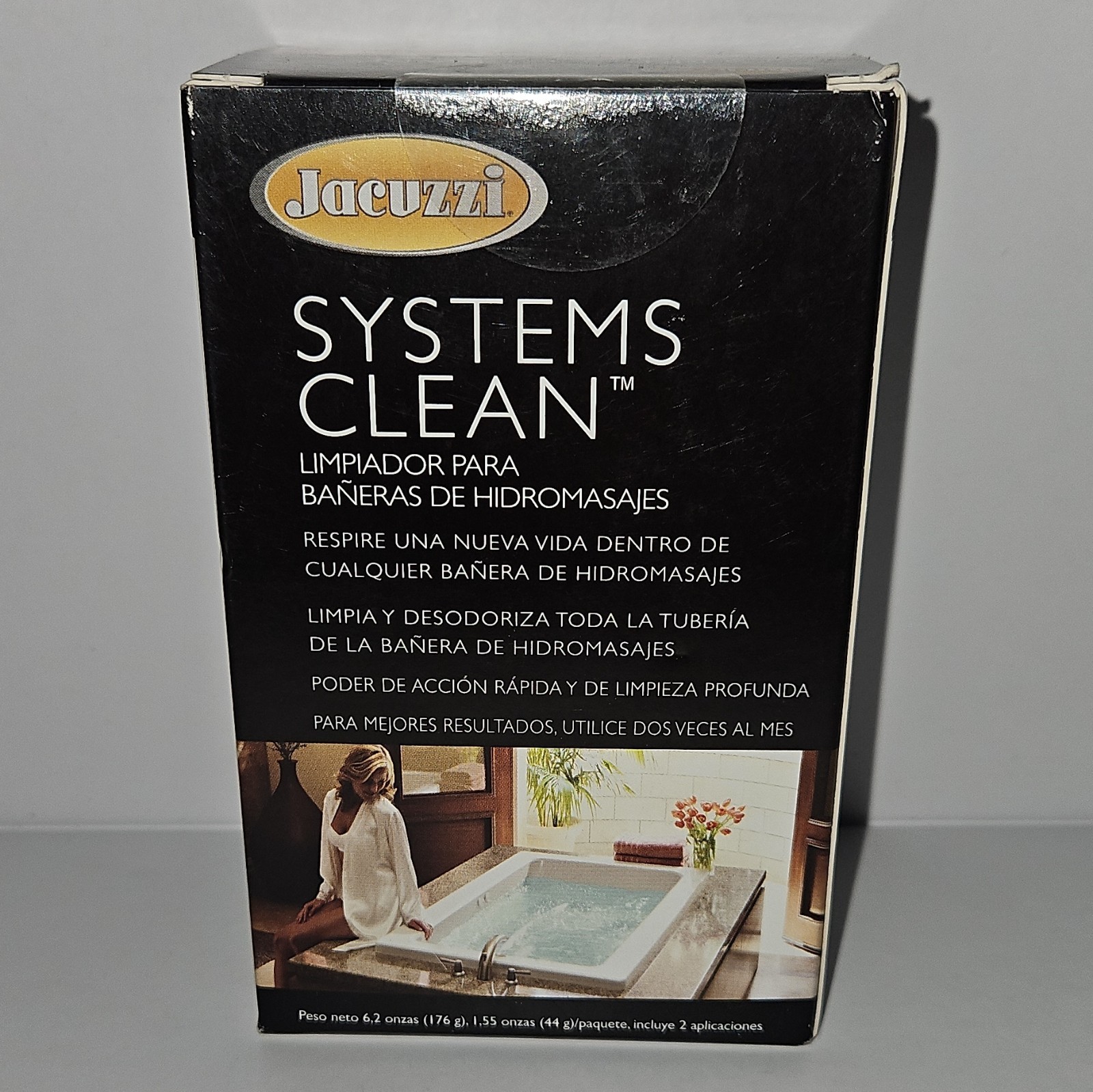 Jacuzzi Whirlpool Bath Cleaner Powder 6.2 oz Deodorizes Whirlpool Plumbing