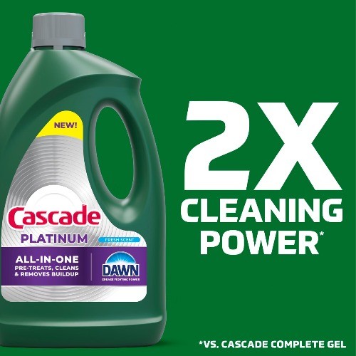 Cascade Fresh Platinum Gel Dishwasher Detergents – 75oz