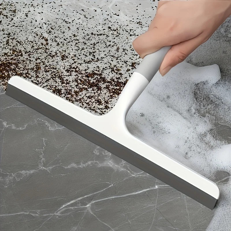 Silicone Shower Scraper Cleaner Bathrooms Multi-Purpose Squeegee Glass Clean Flo