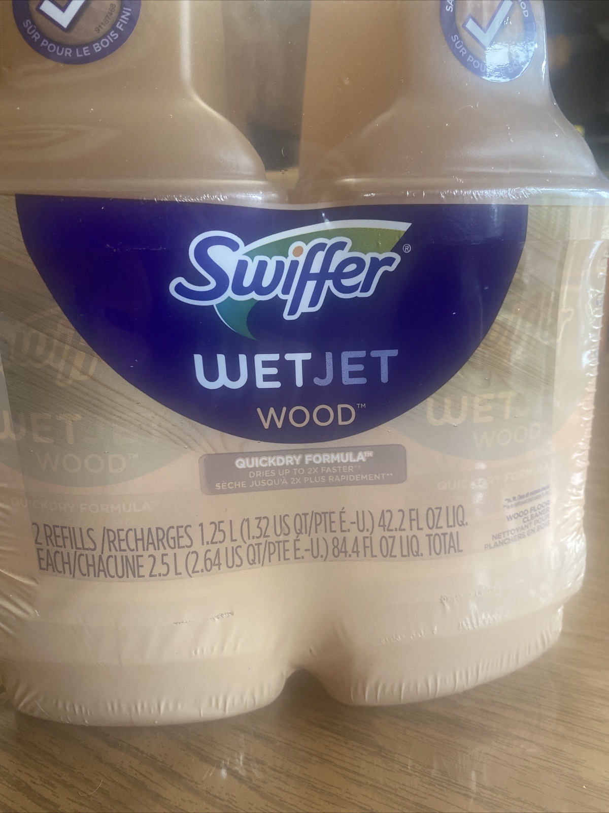 2 Wet Jet Quickdry Formula Liquid Hardwood Floor Cleaner 42.2 oz Each