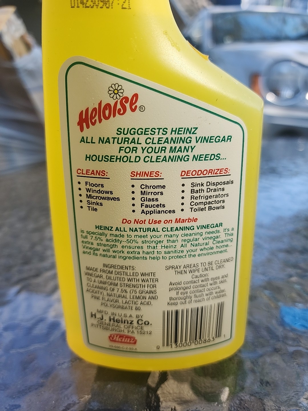 Vintage Heinz All Natural Cleaning Vinegar Spray Discontinued Partial Bottle