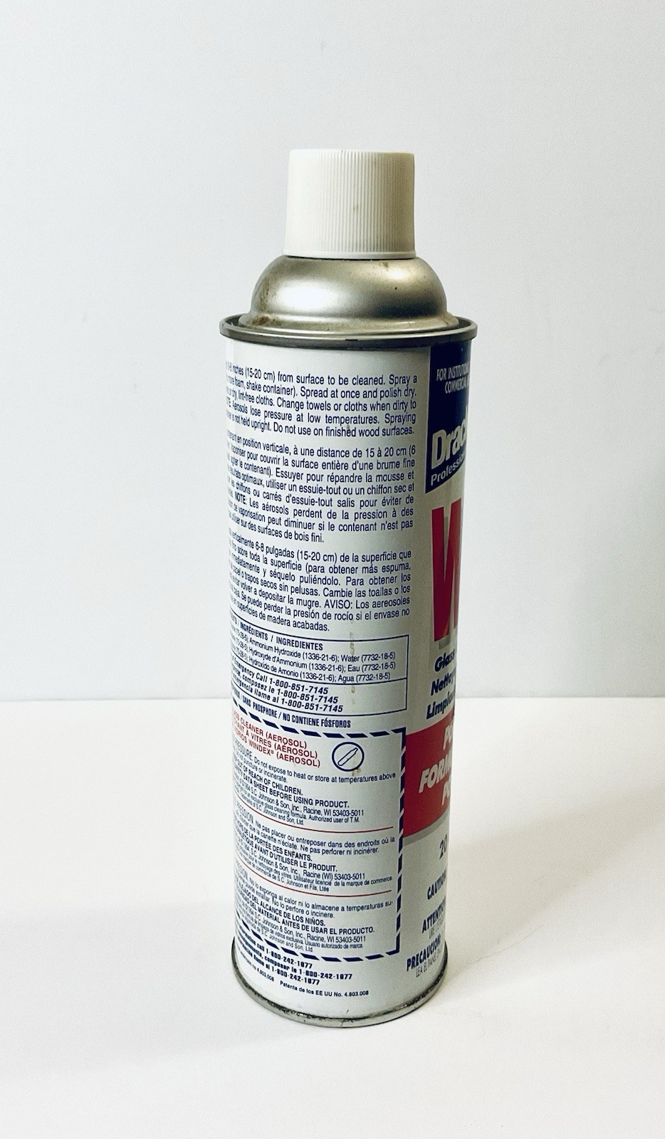 WINDEX GLASS CLEANER W/ AMMONIA-D 20 OZ DRACKETT PROFESSIONAL SC JOHNSON 1994