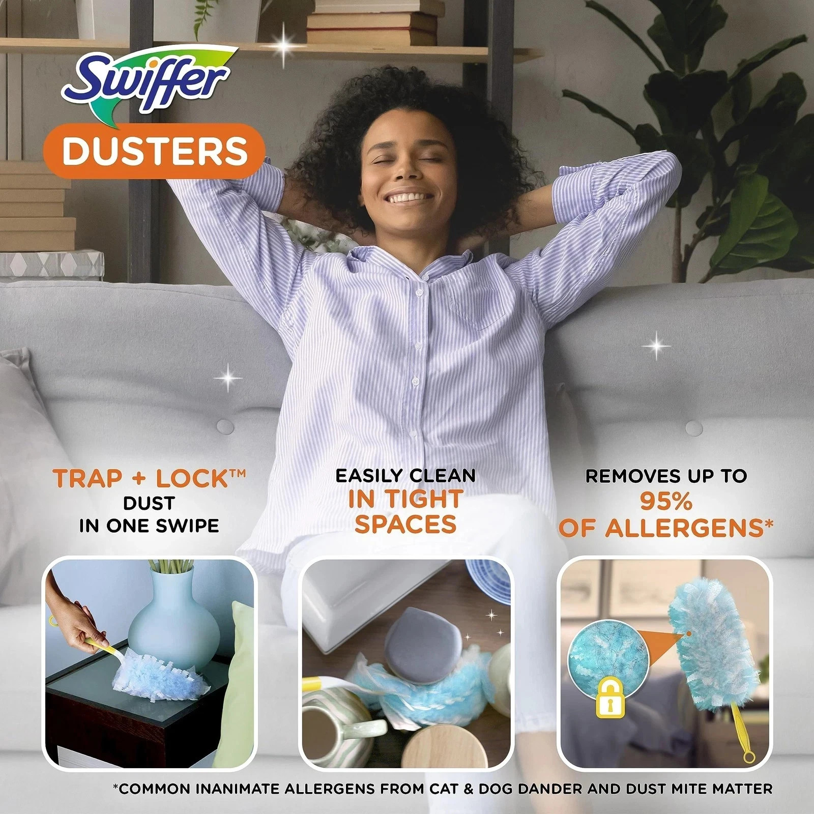 Swiffer Dusters Starter Kit, Kit Includes 1 Handle and 5 Dusters About this item