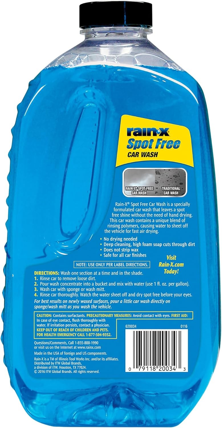 Rain-X Car Wash Soap 48oz High Foam Spot Free Shine