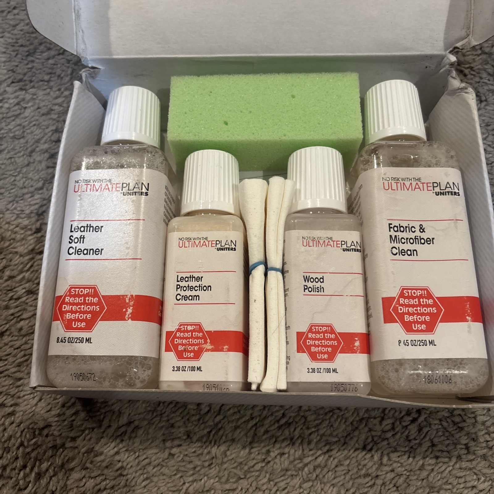 ULTIMATE PLAN Furniture CLEANING KIT Leather Wood Fabric Uniters NEW