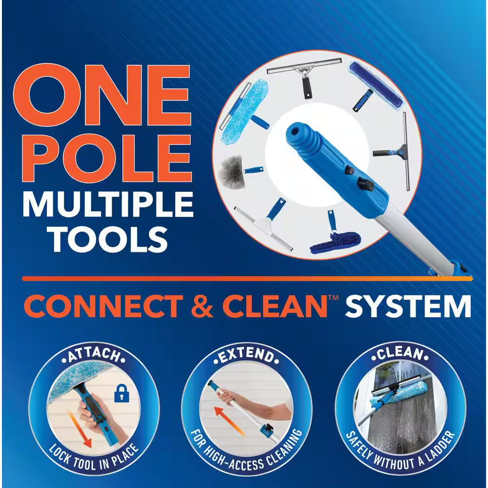 Total Pro Kit W/14 In. Scrubber, 12 In. Squeegee and 6 Ft. Telescoping Connect &