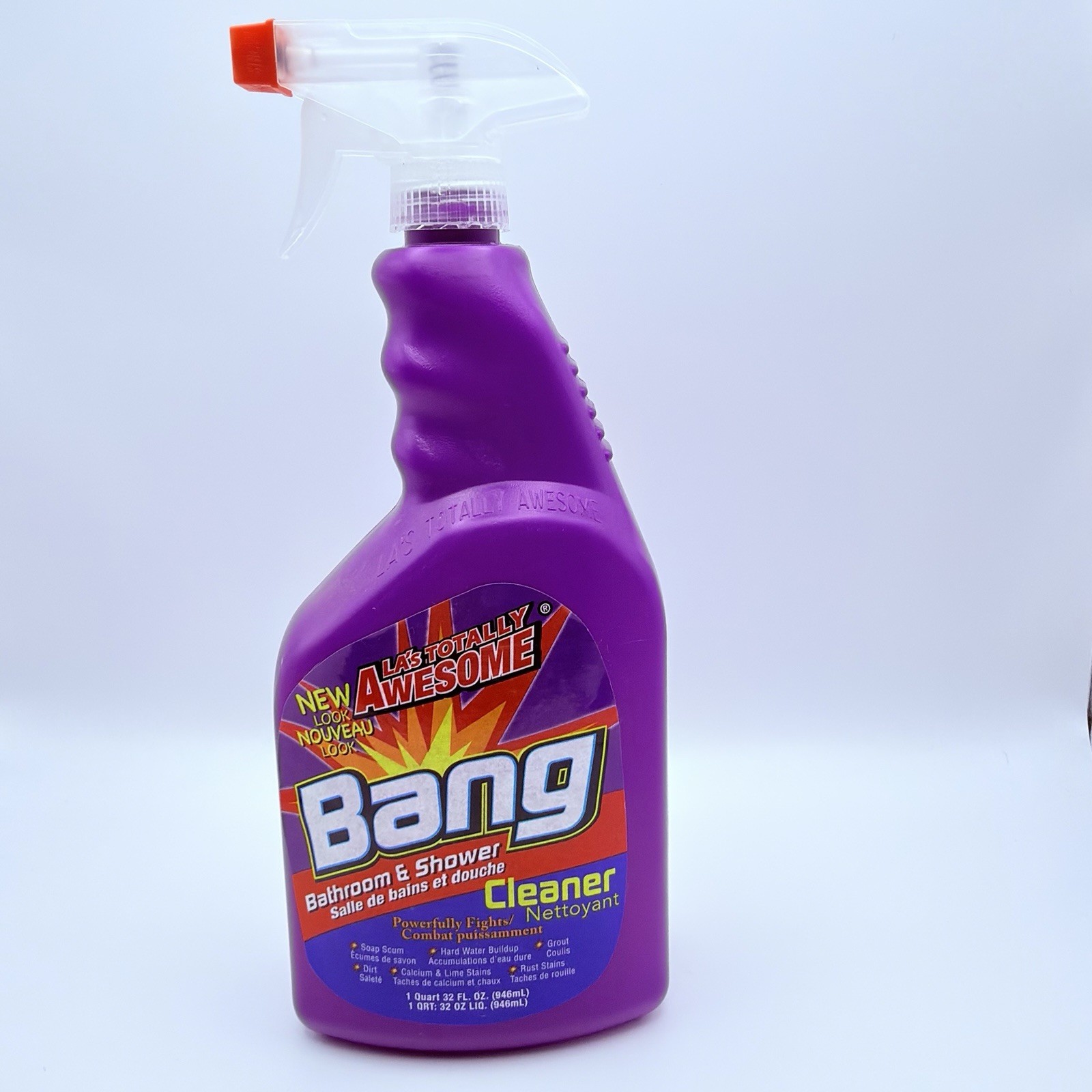Bang Awesome LA’s Totally Bathroom Shower Spray Bath Tub Kitchen Cleaner 32 Oz