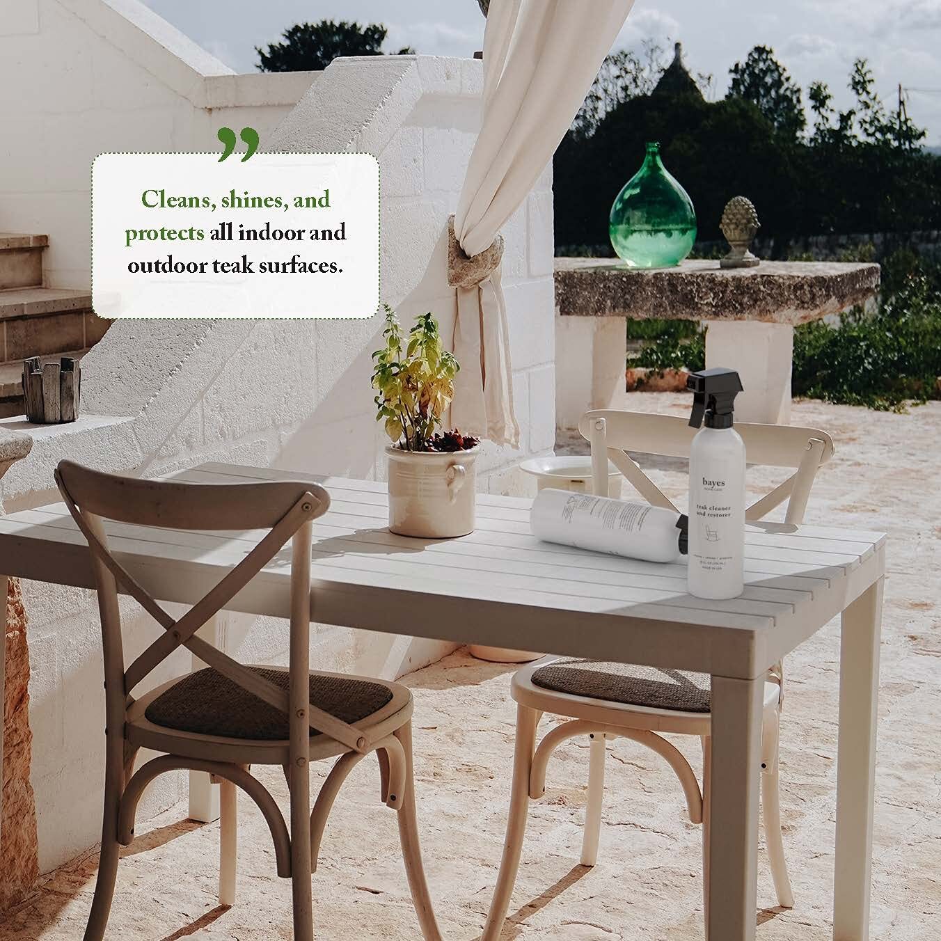 High Performance Teak Cleaner & Restorer Cleans Shines And Protects Maintains Fi