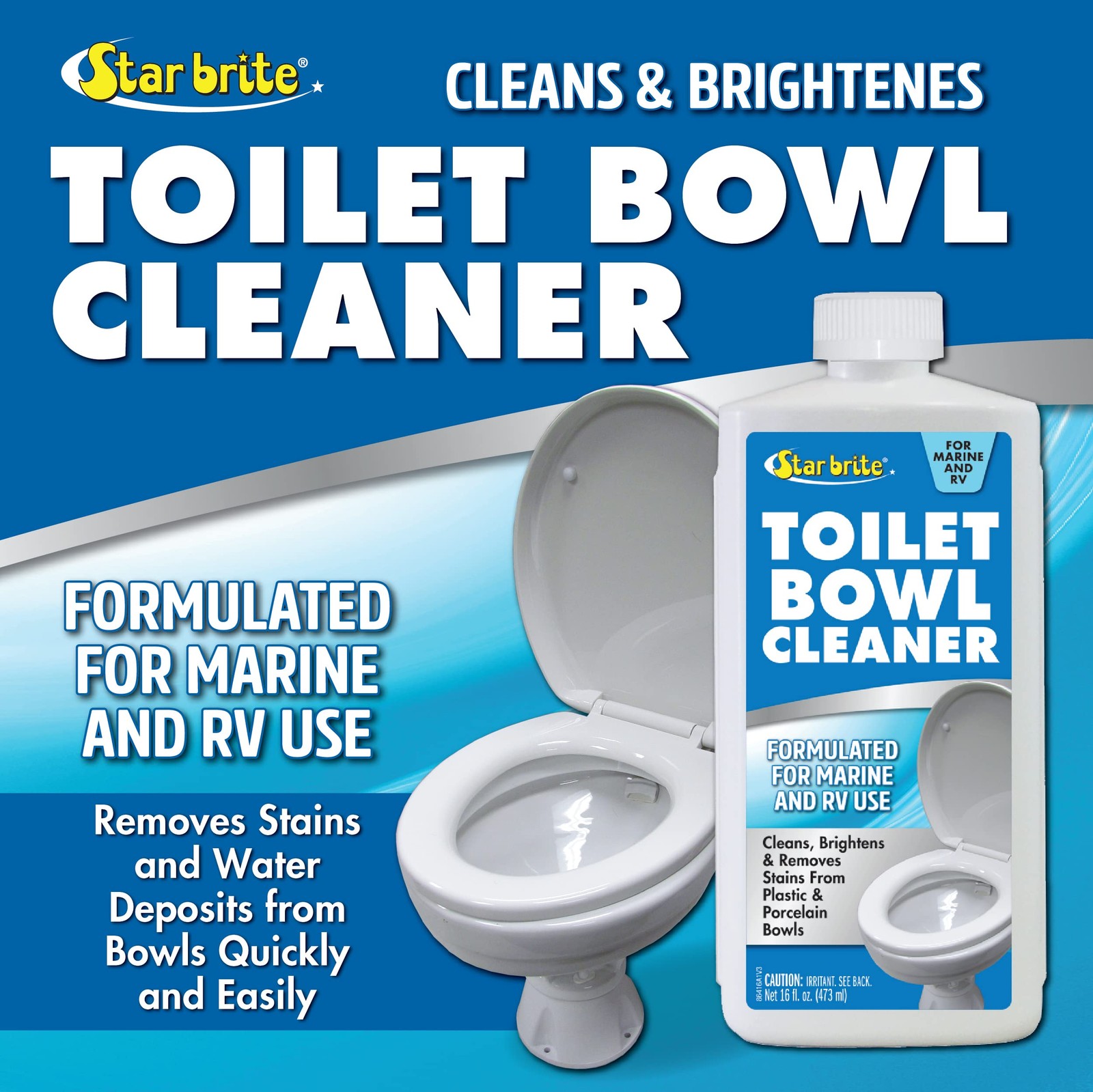 STAR BRITE Toilet Bowl Cleaner 16oz Marine RV Odor Eliminating No Scrub