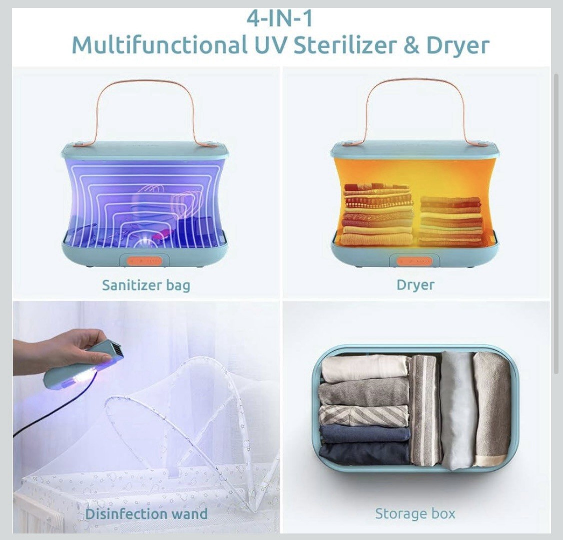Lofter 4 in 1 UV Light Sanitizer Bag, Portable Disinfection Dryer