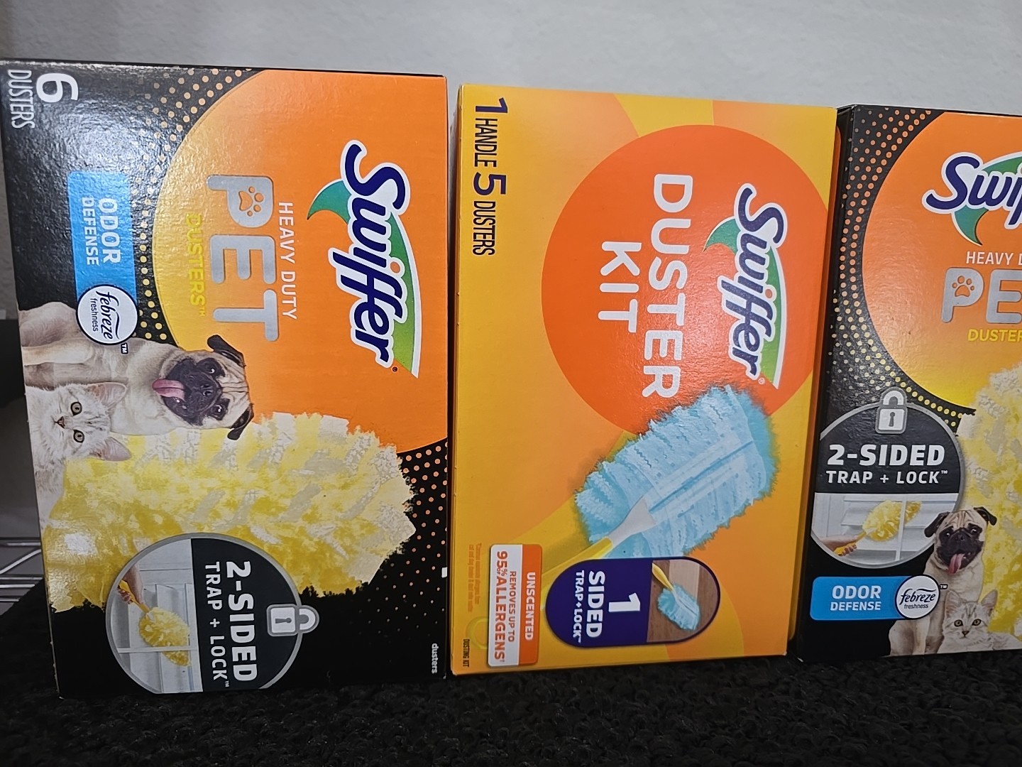 3 Pc Mix Swiffer Heavy Duty Pet Duster Refills & Kit