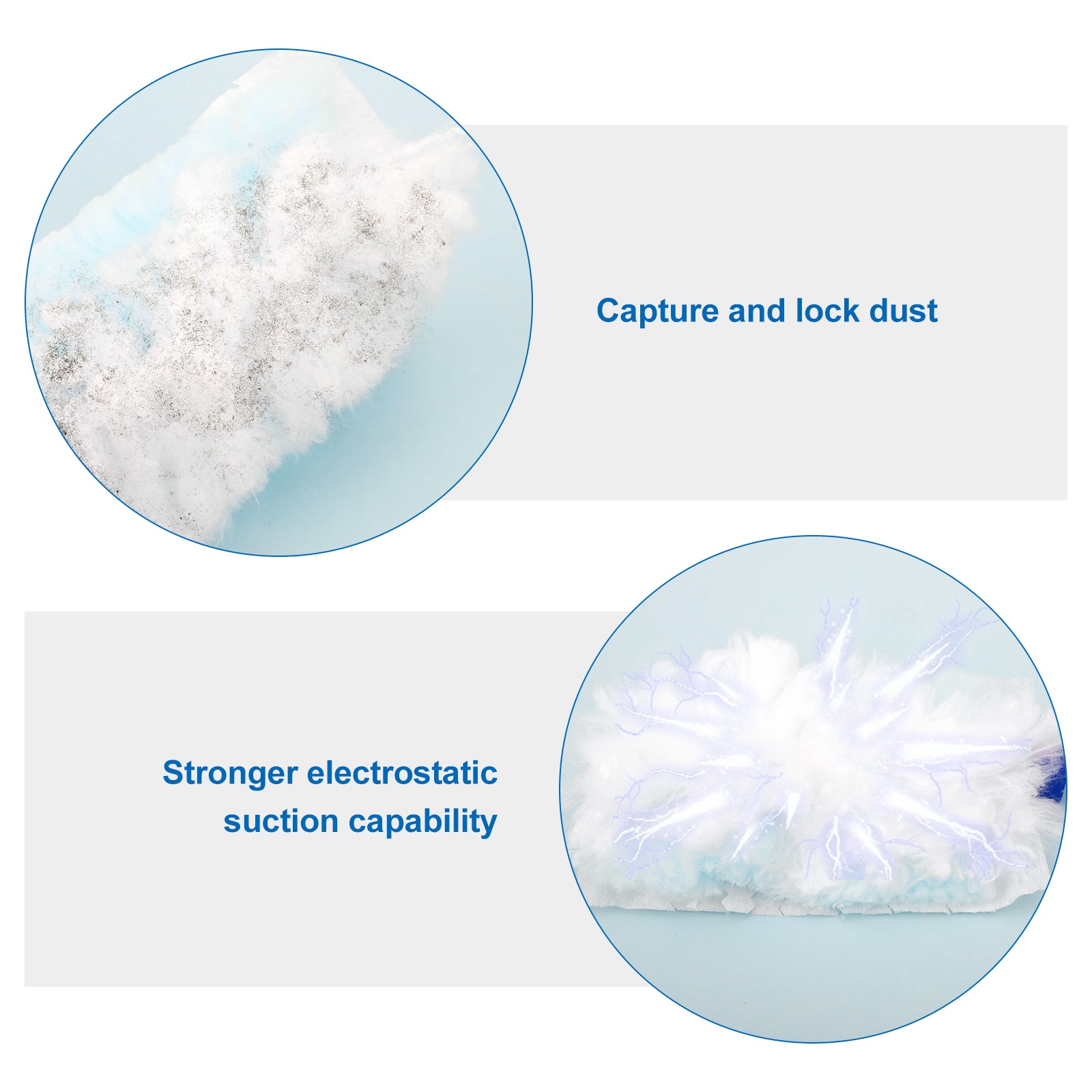 30PCS Disposable Duster Refills Multi-Surface Hair and Gap Cleaning Replacement