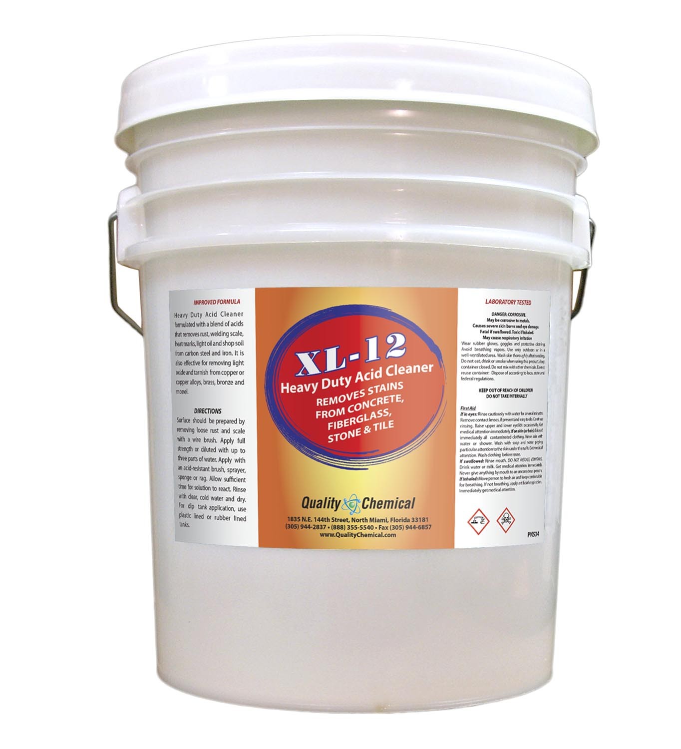XL-12 High Power Acid Cleaner – removes rust & oxidation – 5 gallon pail