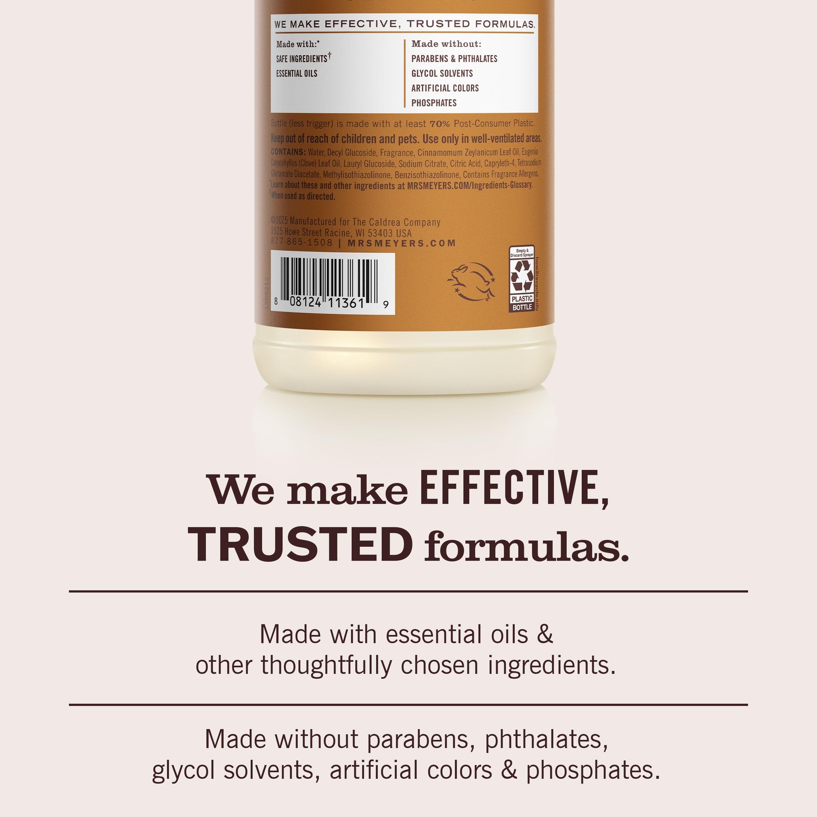 MRS. MEYER’S CLEAN DAY MultiSurface Everyday Cleaner, Acorn Spice Scent, 16 F…