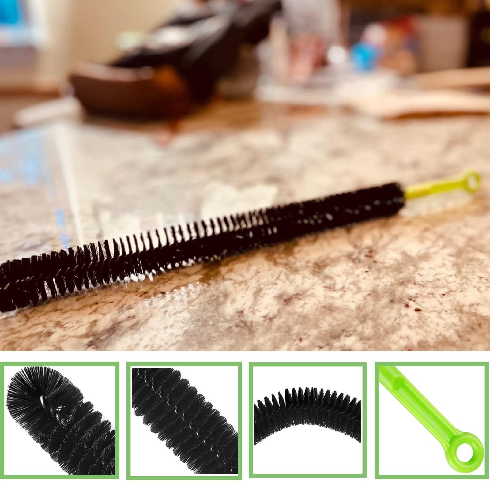 12″ Sewer Drain Brush Bendable Long Pipe Cleaners Flexible Cleaning Tool